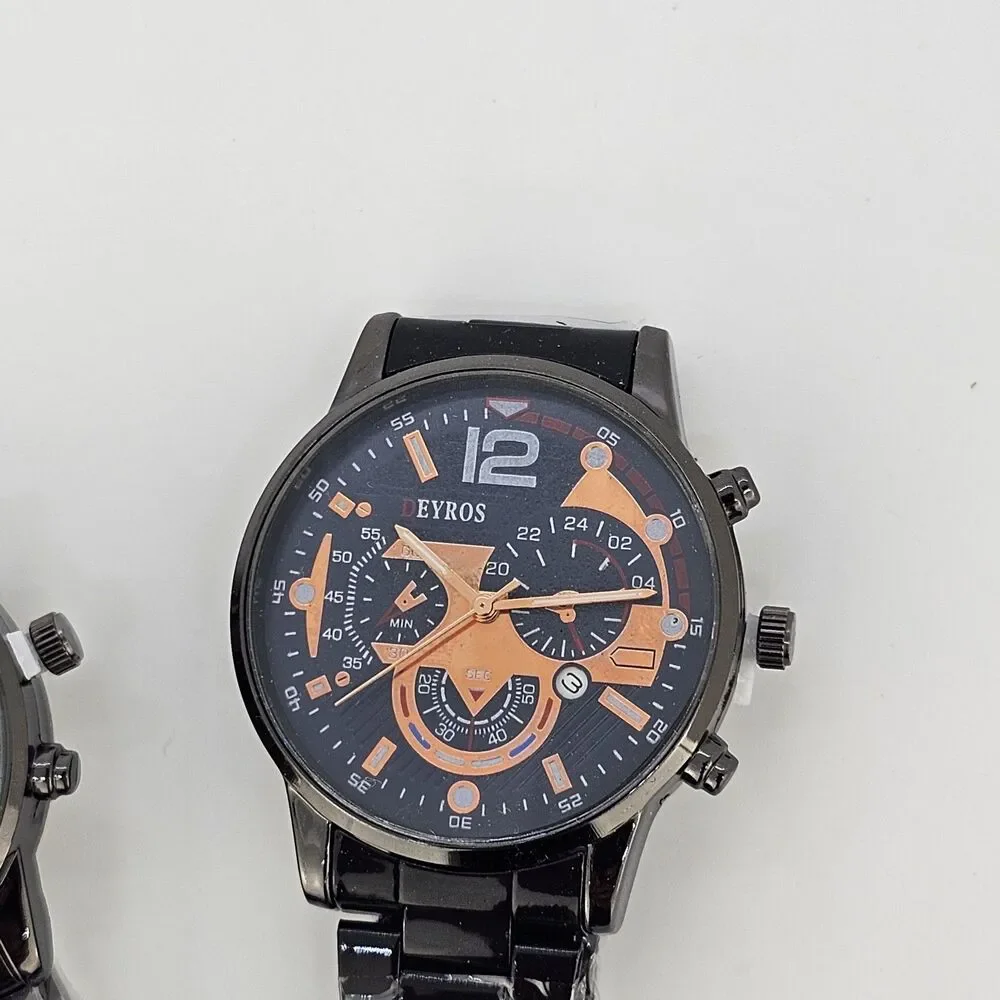 Set of 2 NEW Men's Watches Good For Birthday Graduation Gifts Men's‎ Watch